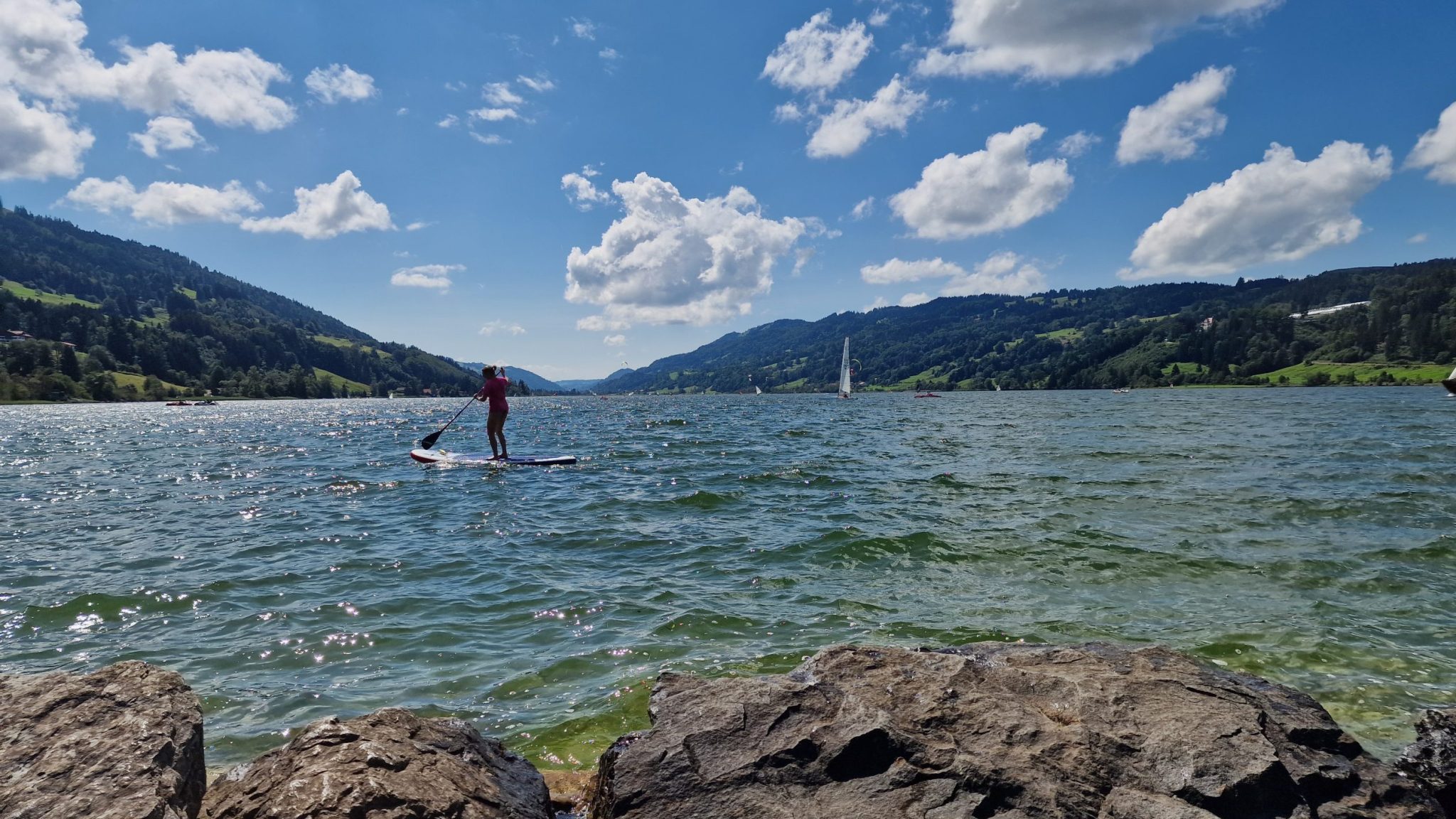 Chiemsee in Bayern manier